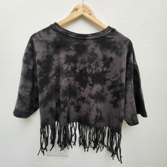 Poison Band Grunge tee tassel crop top tassel mid crop top - Picture 4 of 4